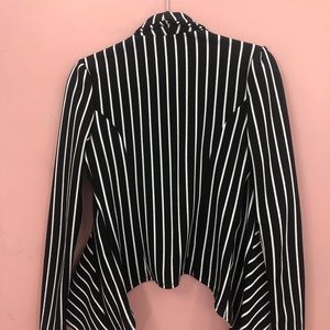 Striped soft blazer